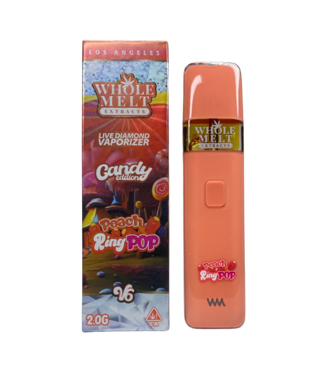 Whole Melt Extracts Peach Ring Pop 2 Gram Live Resin Disposable Vape