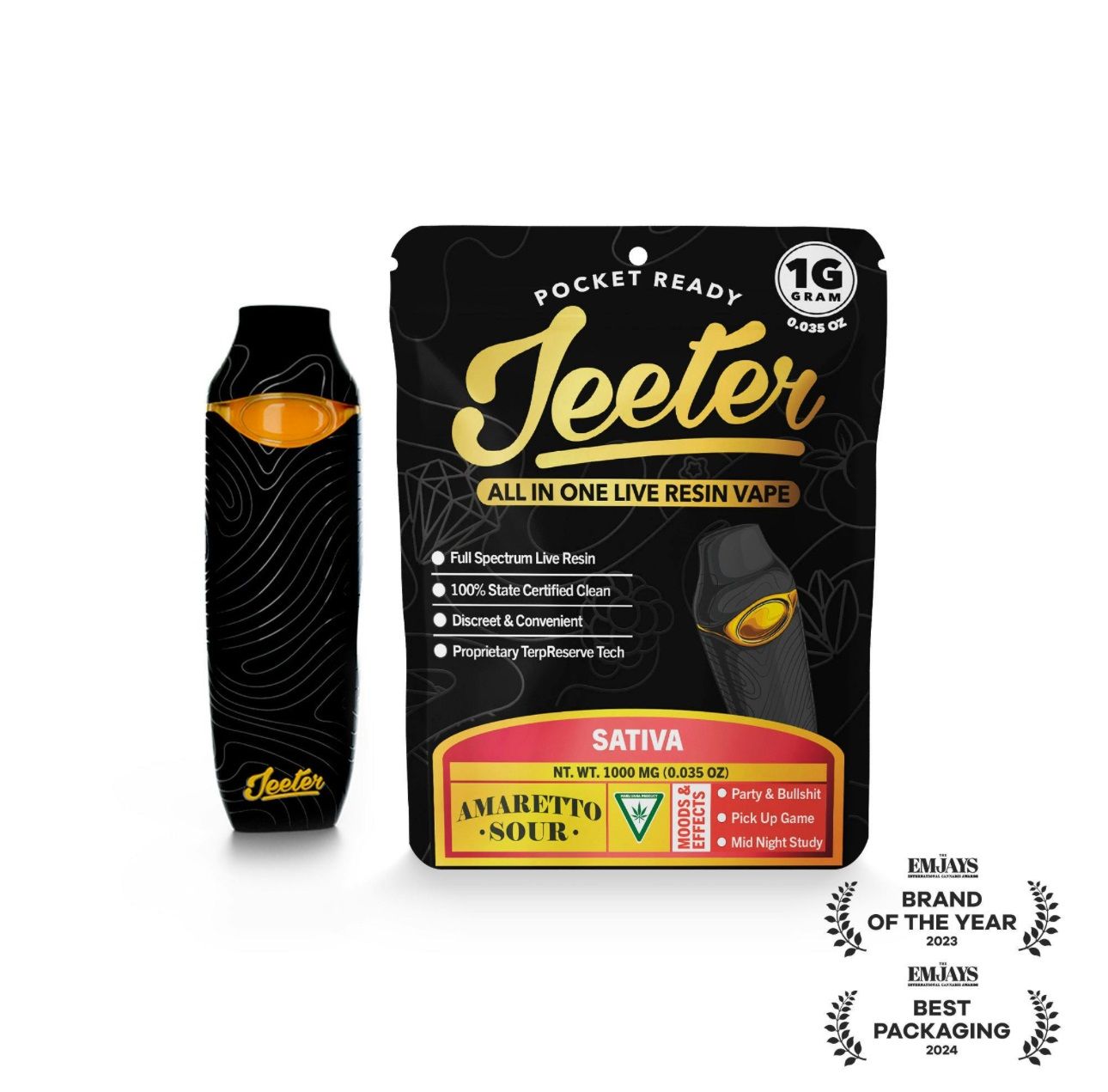 Jeeter Amaretto Sour 2 Gram All in One Live Resin Vape