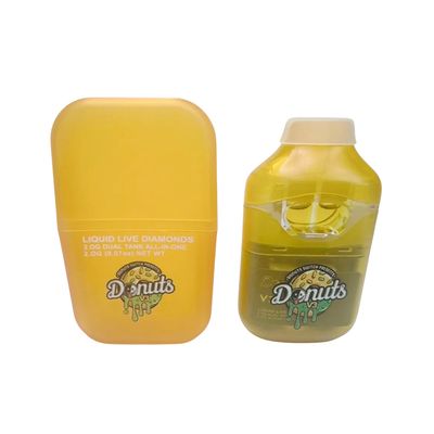 Hybrid Sugar Melon and Hybrid Apple Fritter- Fryd Extracts-Donuts 2g Dual Chamber Disposable Vape (Press button 5 times to lock and unlock)