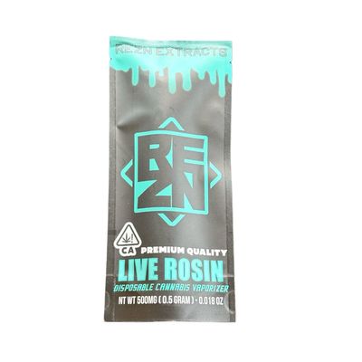 Rezn Extracts Super Live Rosin Disposable Vape 1 Gram