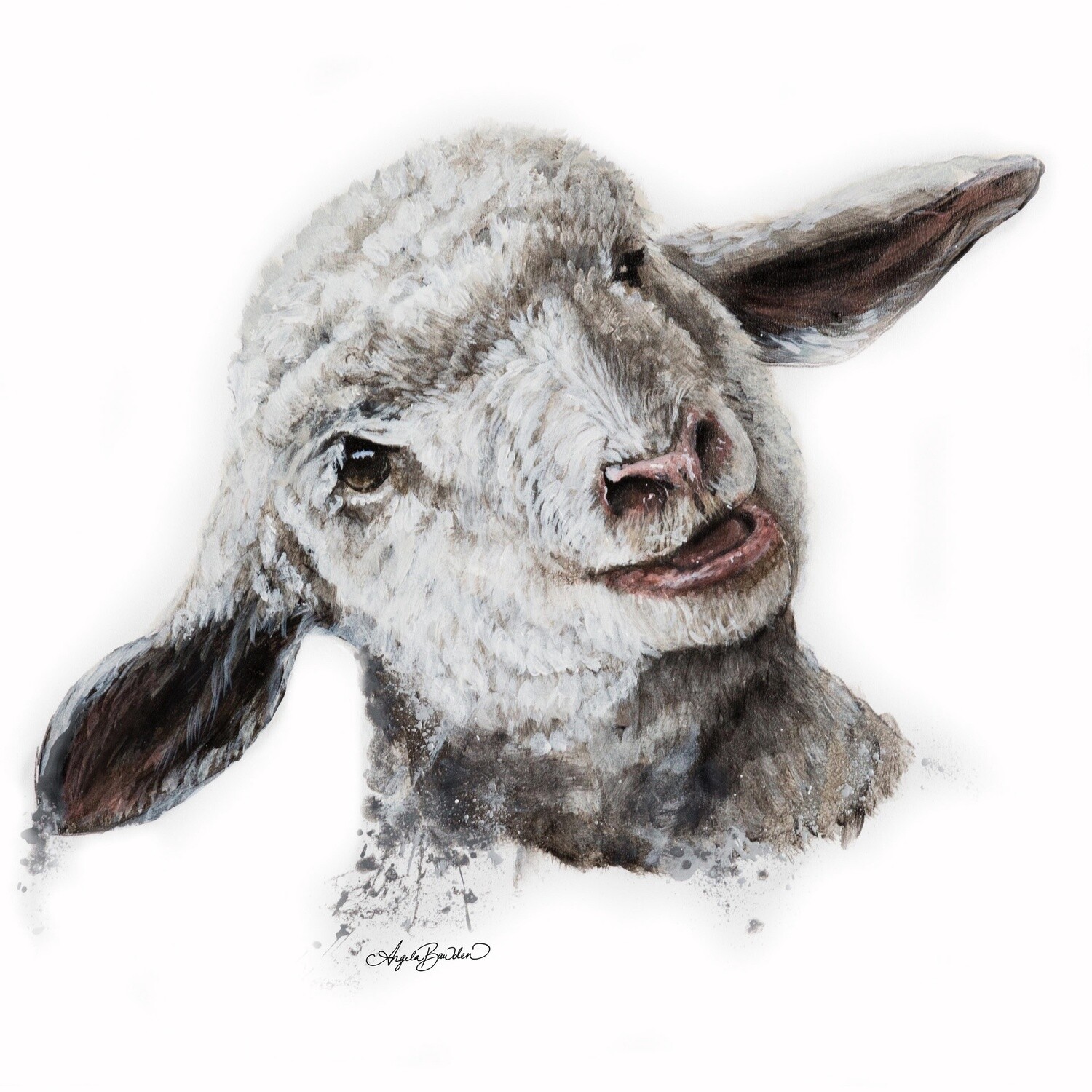 Fluffy 12X12&quot; art print