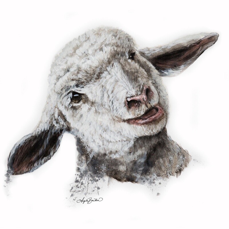 Fluffy 12X12" art print