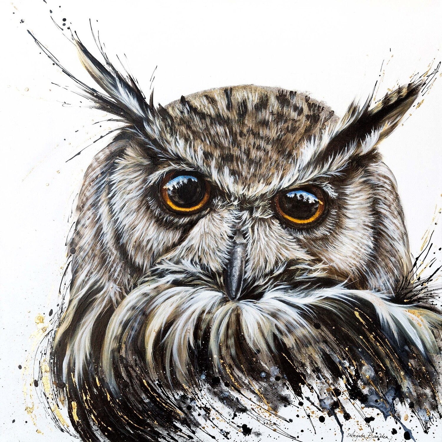 Feathers in a Fluff 12X12&quot; art print