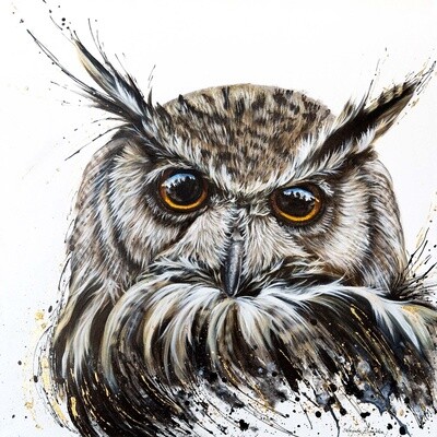 Feathers in a Fluff 12X12&quot; art print