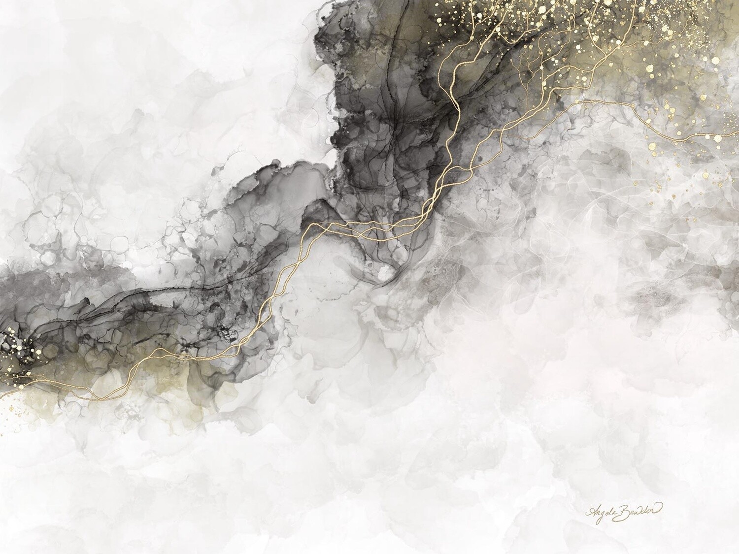 Golden Gray Mist 18X24&quot; art print
