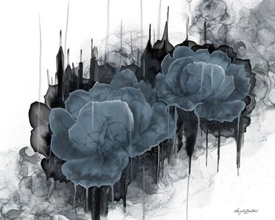 Bleeding Blue 36X48&quot; Giclée