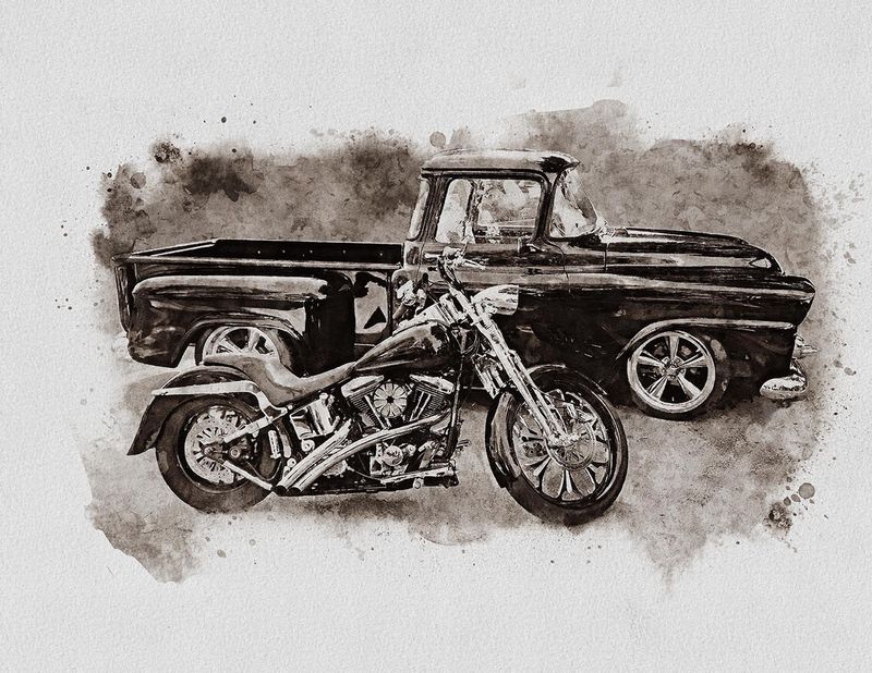 Iron Steeds 8.5X11&quot; art print