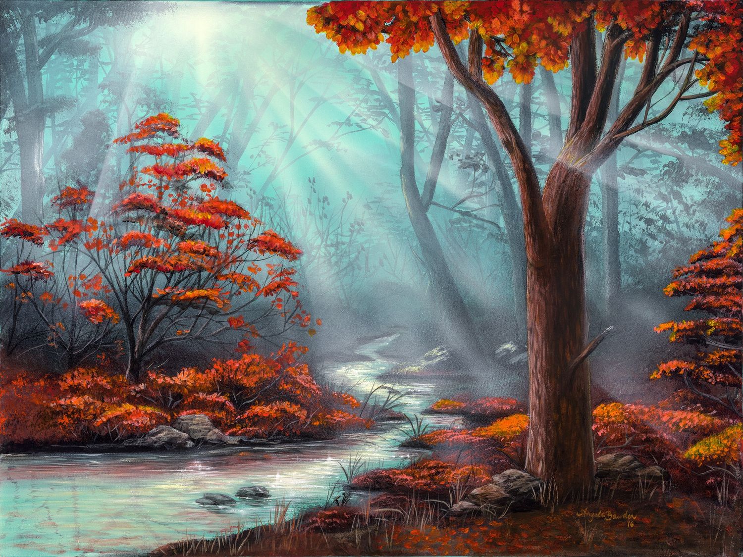 Serenity Forest  36X48&quot;  Giclée