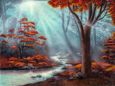 Serenity Forest  36X48&quot;  Giclée