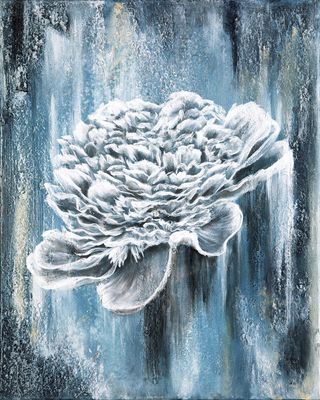 Peony Blues Giclée 24X30&quot; Giclée