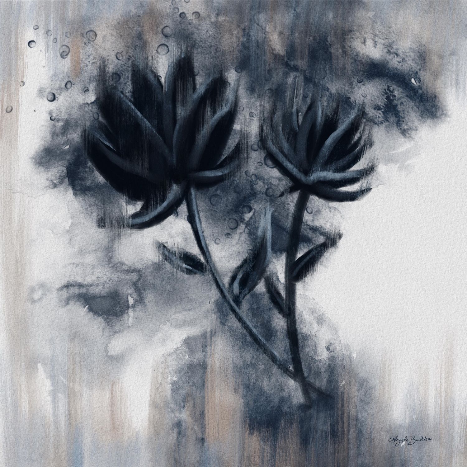 Ethereal Indigo 16X16 Fine Art Print