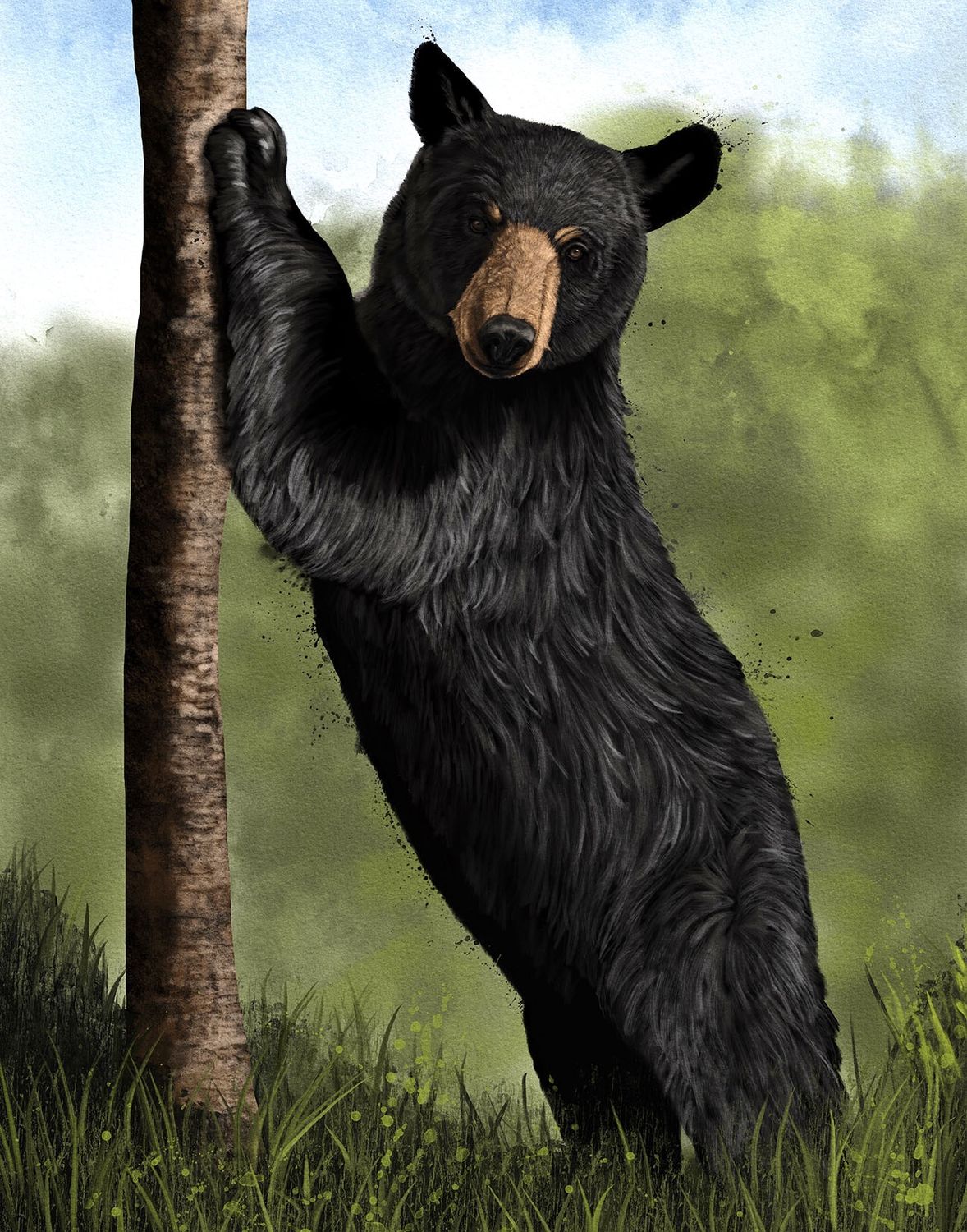 Solitary Stand 18X24&quot; Art Print