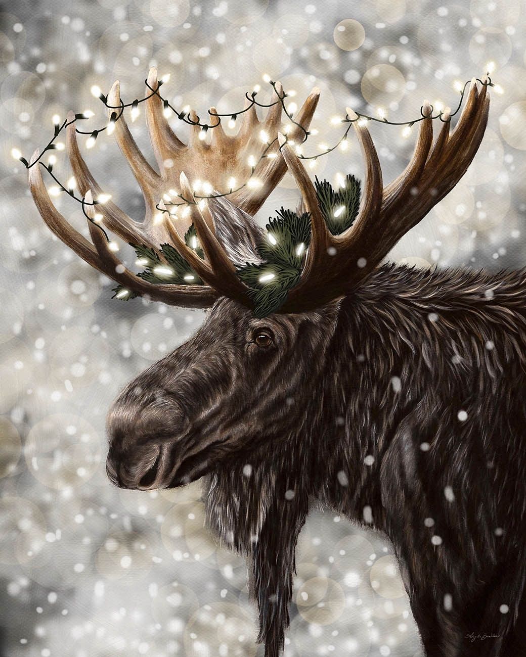 Holiday Headlights 18X24 Art Print