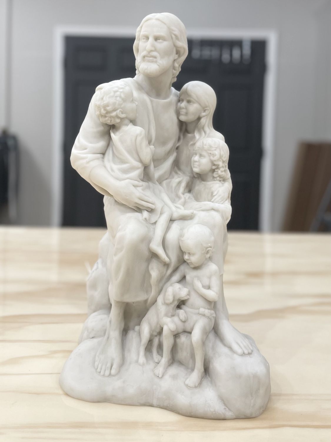Christ With The Little Children 20&quot; Statue