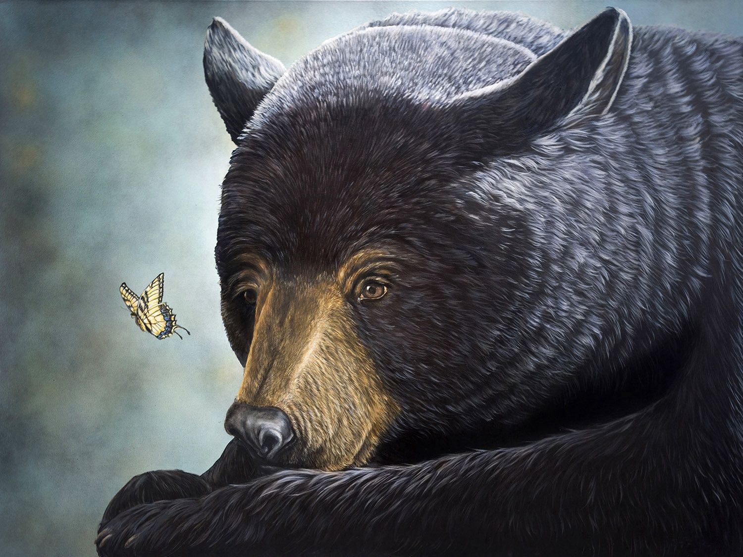 Tranquil Encounter 36X48&quot; Original Painting