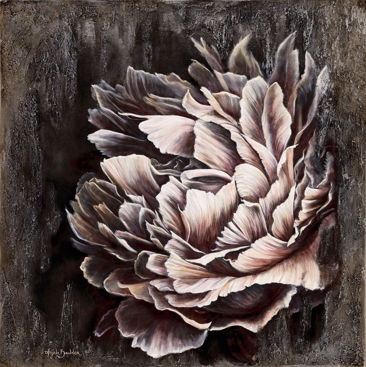 Pale Peony  36X36&quot; Giclée
