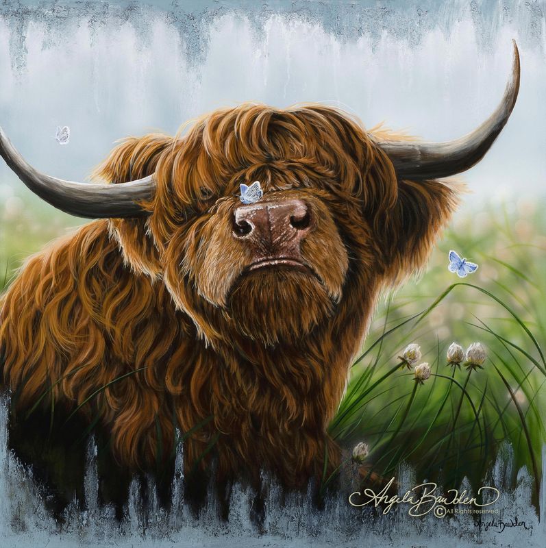 Butterfly Kisses 12X12" Art Print