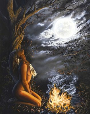 Moon Goddess 36X48&quot; Giclée