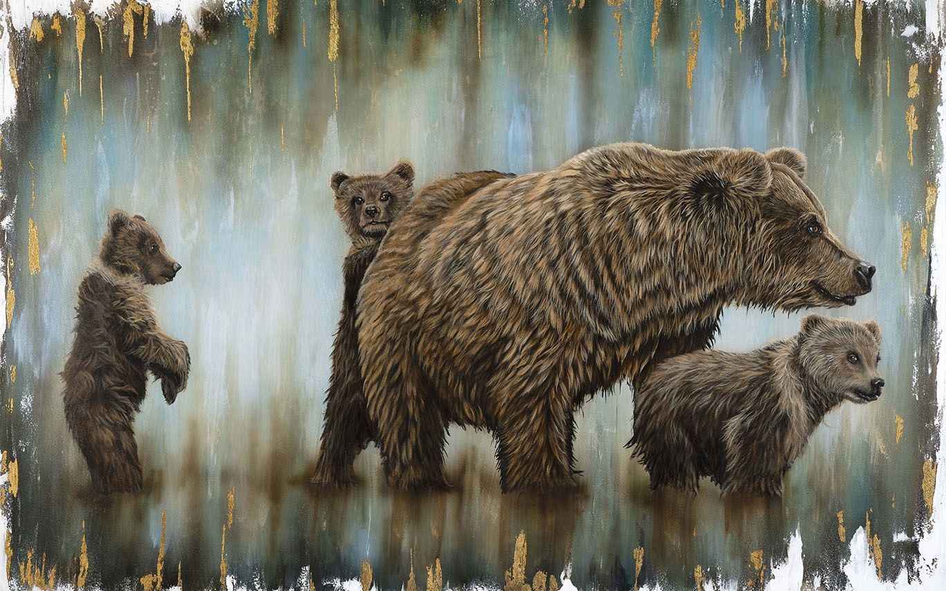 Playful Protection 30X48&quot; Giclée