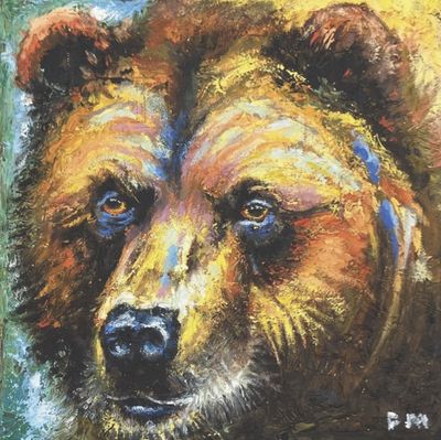 Grizzly 2 Portrait by Philip Myrick