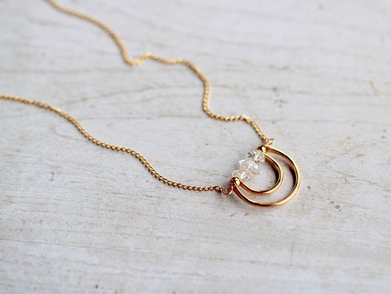 Aurora Necklace- Herkimer Diamonds