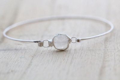 Gemstone Stacking Bracelet - Moonstone