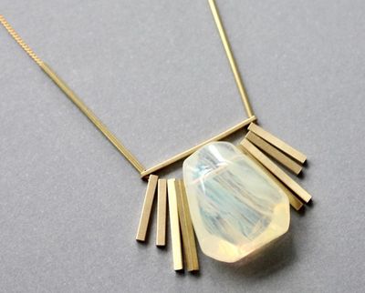 Quartz Geometric Necklace