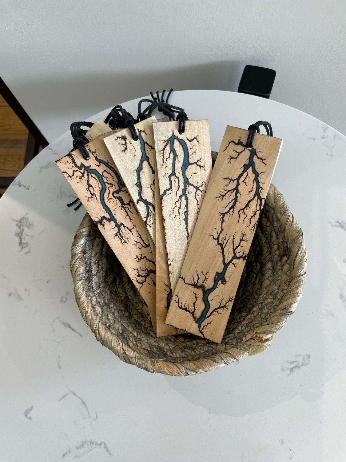 Bookmark-maple wood and resin by Turned and Burned