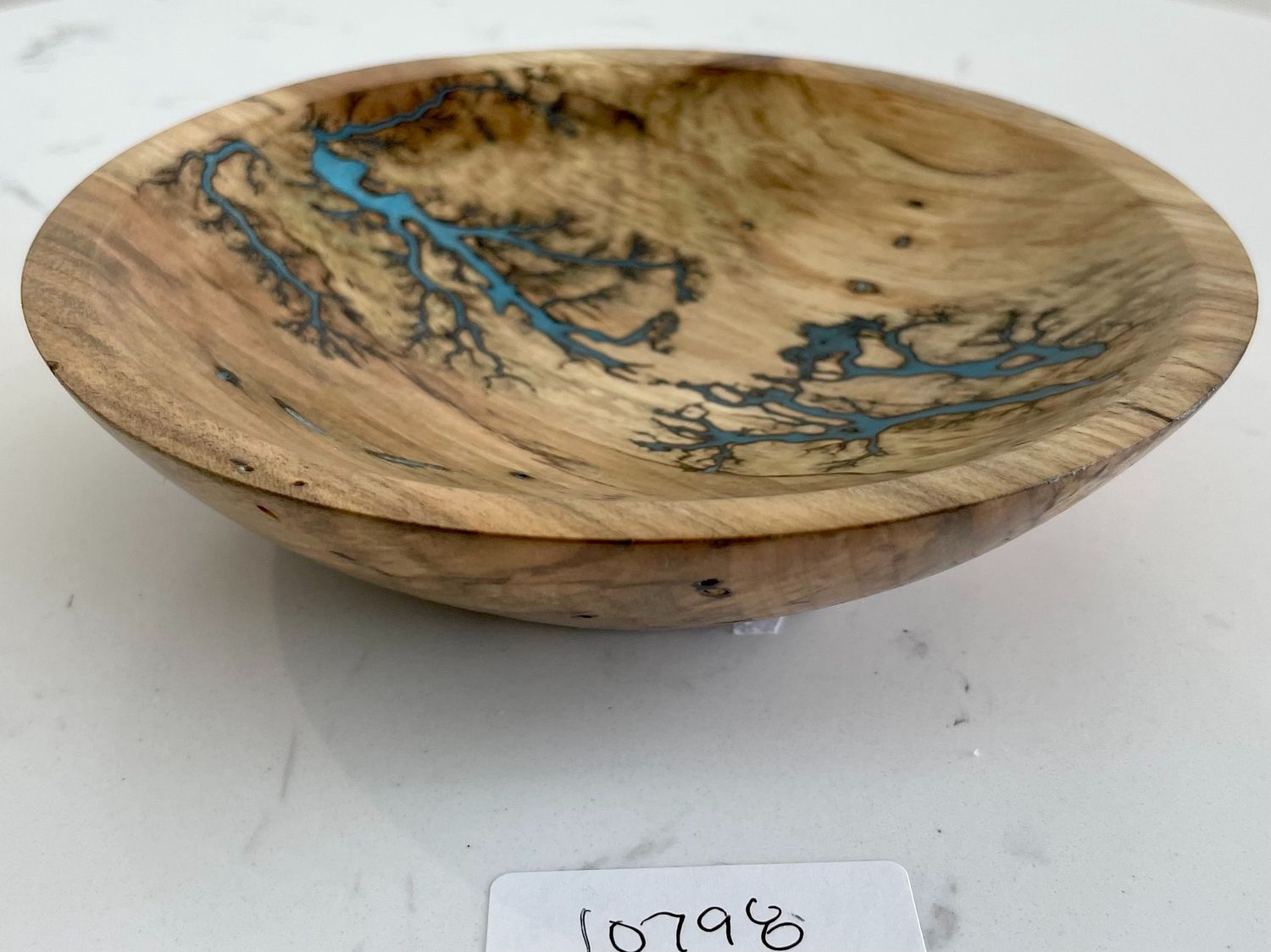 Bowl- 5.5&quot; Maple and glow Resin by Turned and Burned, Variant: 1