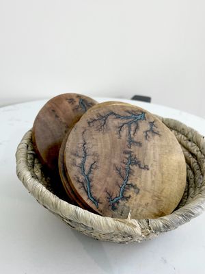 Coaster- Wood and Resin by Turned and Burned