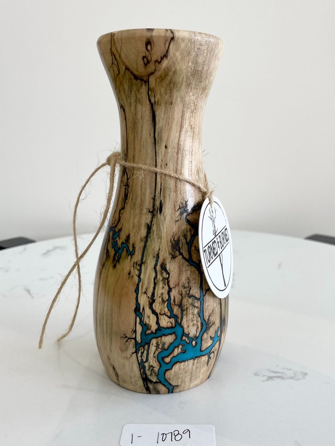 Vase- Maple and glow Resin by Turned and Burned, Variant: 1