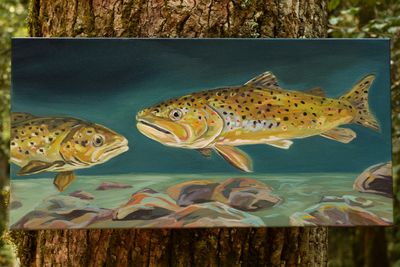 Browns Under -10X20&quot; Original Painting
