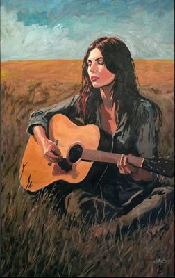 Emmylou Harris 30X48&quot; Original Painting