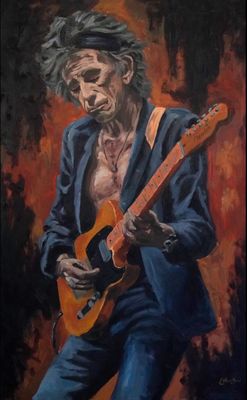 Keith Richards 30X48&quot; Original Painting