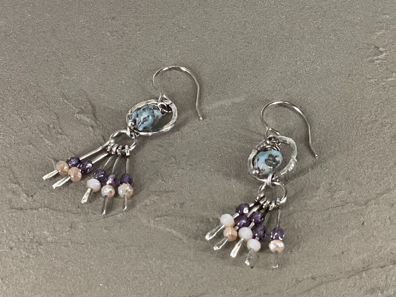 Dangle Earrings-sterling Silver-small