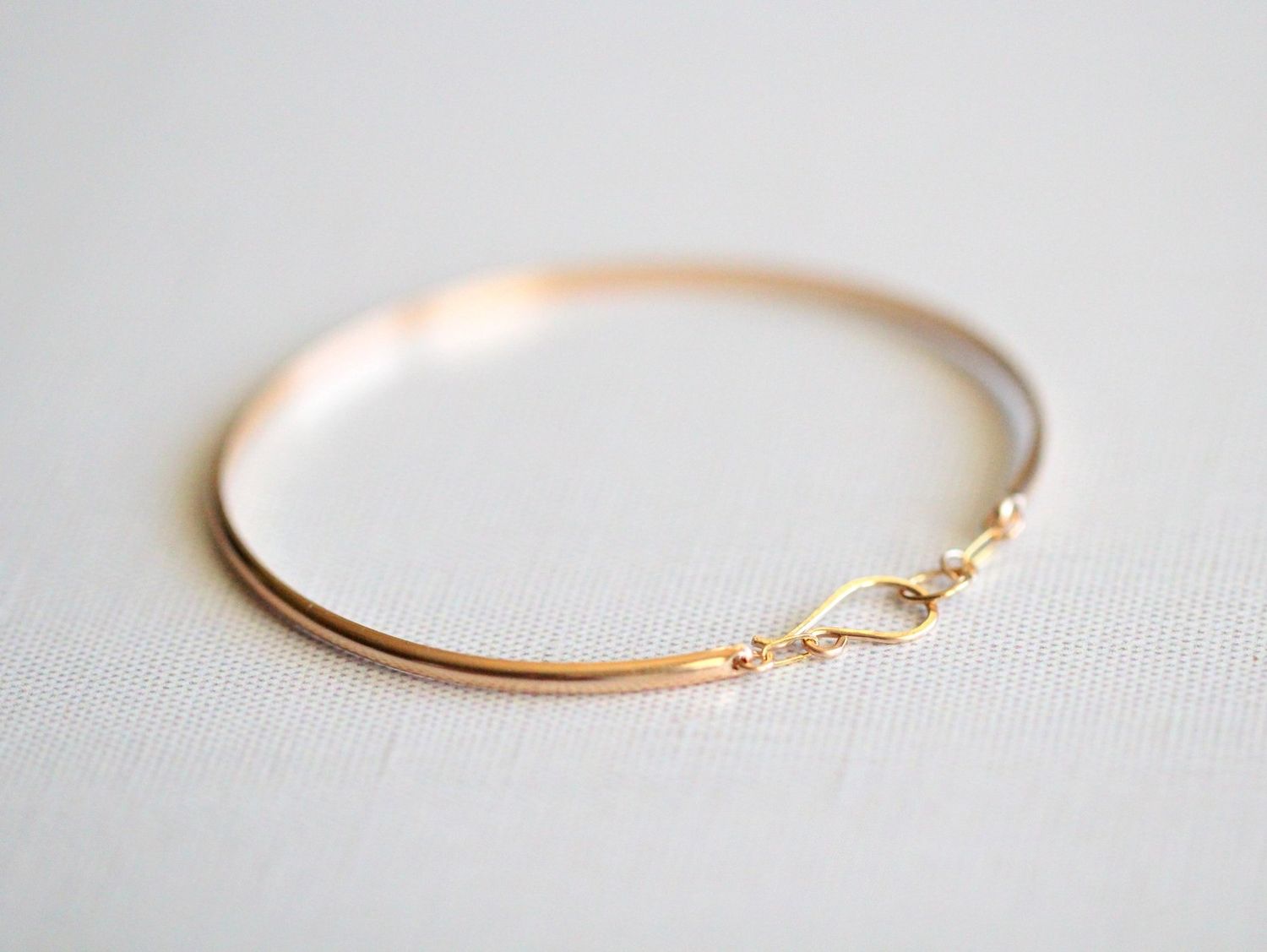 Everyday Stacking Bracelet, Material: Gold Filled-hook, Size: 6.5&quot;