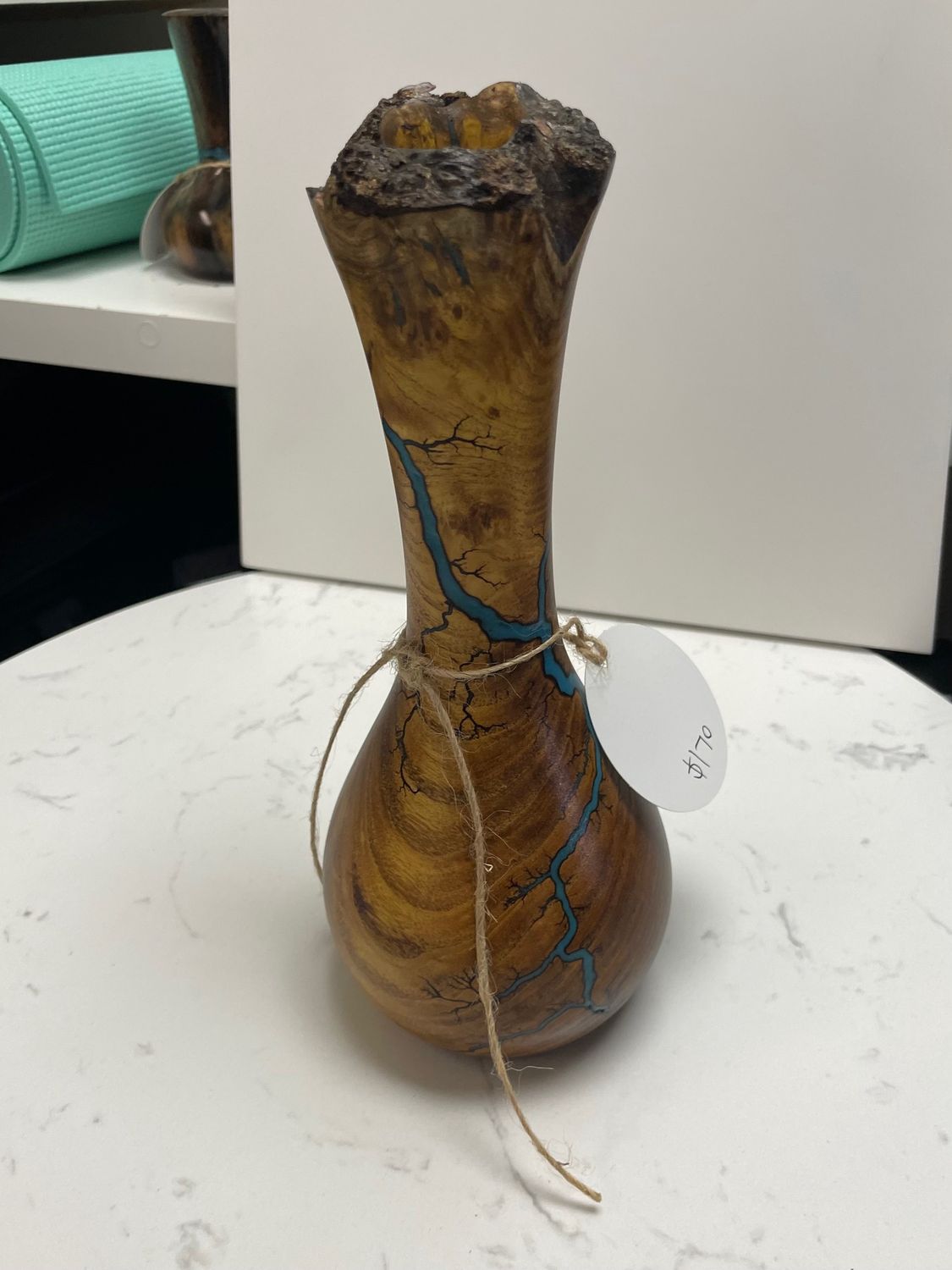 Vase 9&quot; Mulberry live Edge