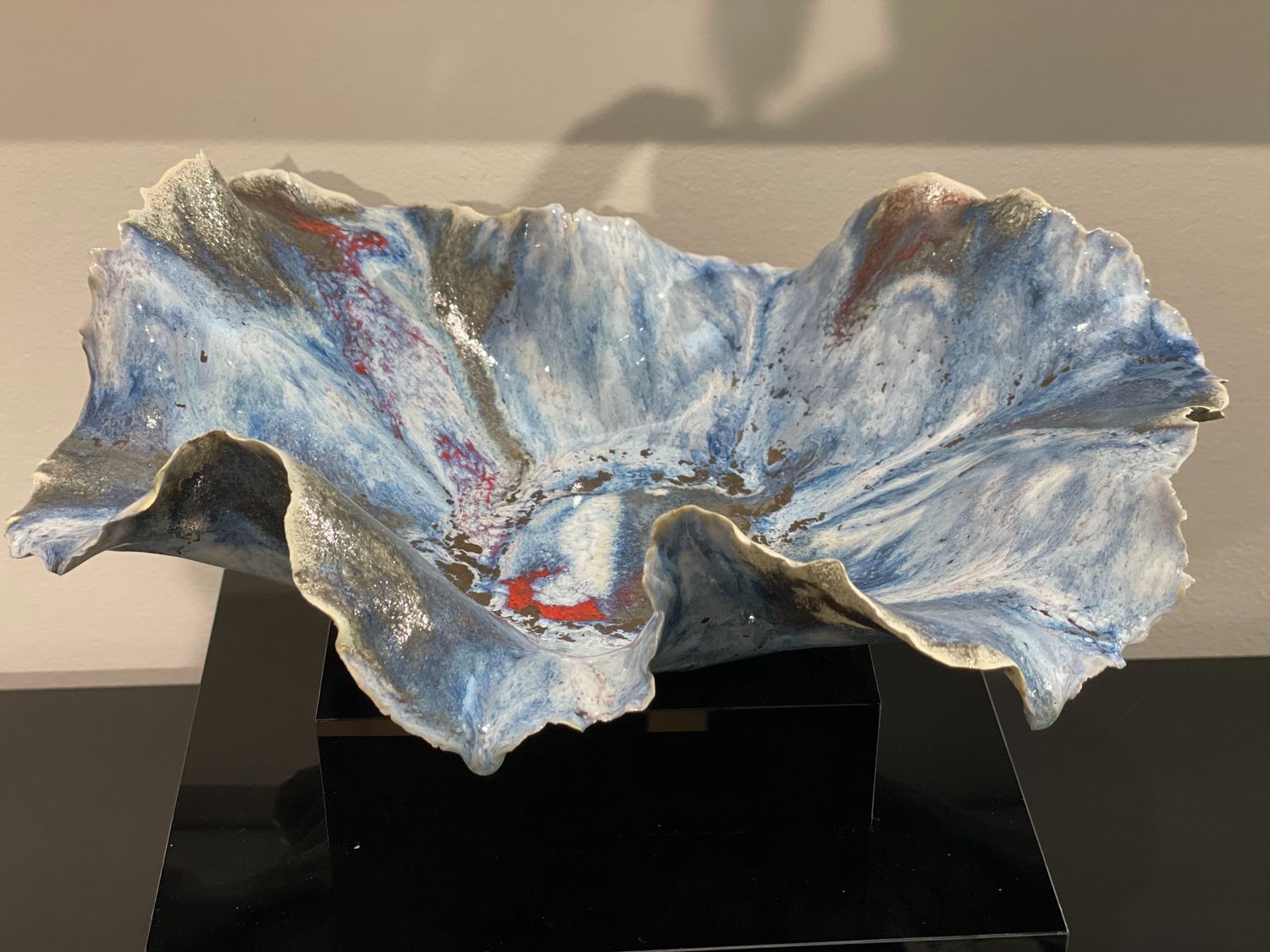 Blossom Bowl -blue- by Denyce Fine Art