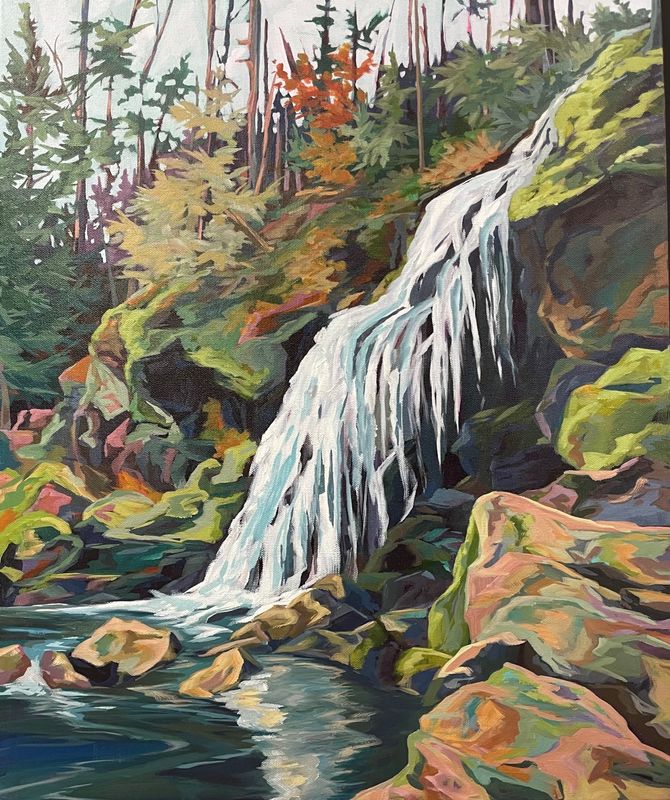 Little Mashel Falls 20"x24" - Original Painting”