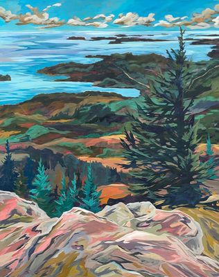 Views From Mount Megunticook  24&quot;x30&quot;- Original Painting