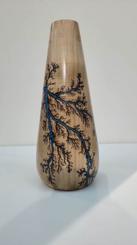 10" Maple and glow Resin by Turned and Burned