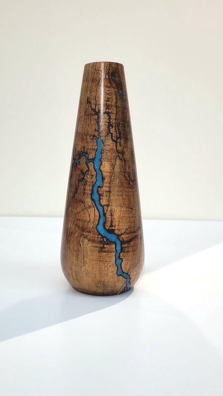 Vase-Dark Maple 7.5"