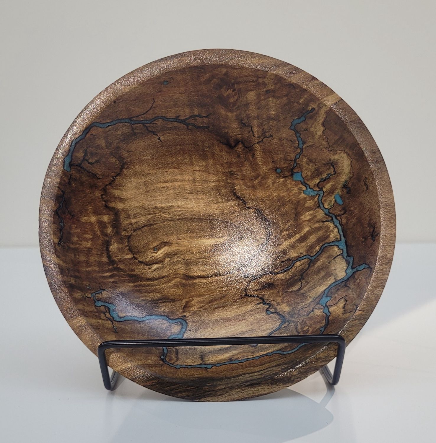 Bowl- 5.5" Maple and glow Resin by Turned and Burned
