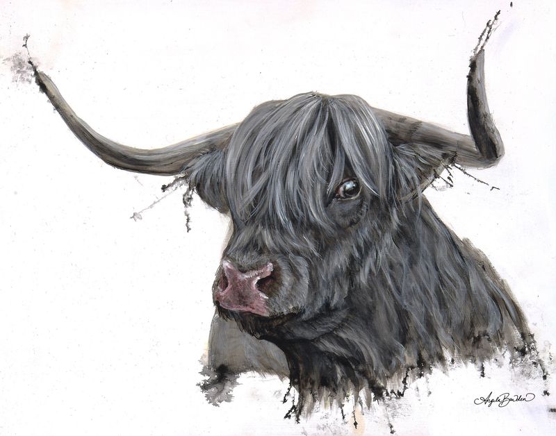 Ethel 11X14" Art Print By Angela Bawden