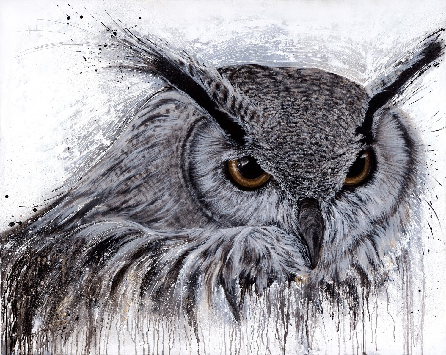 Owl Eyes 36X48" Special Limited Edition Giclée