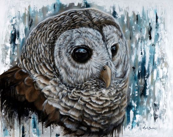 Mysterious Eyes Art Print by Angela Bawden