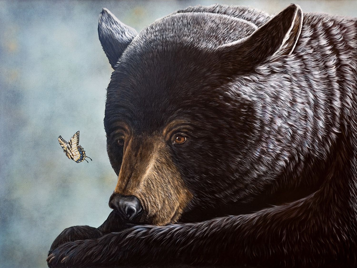 Tranquil Encounter Art Print, Size: 18X24" Art print