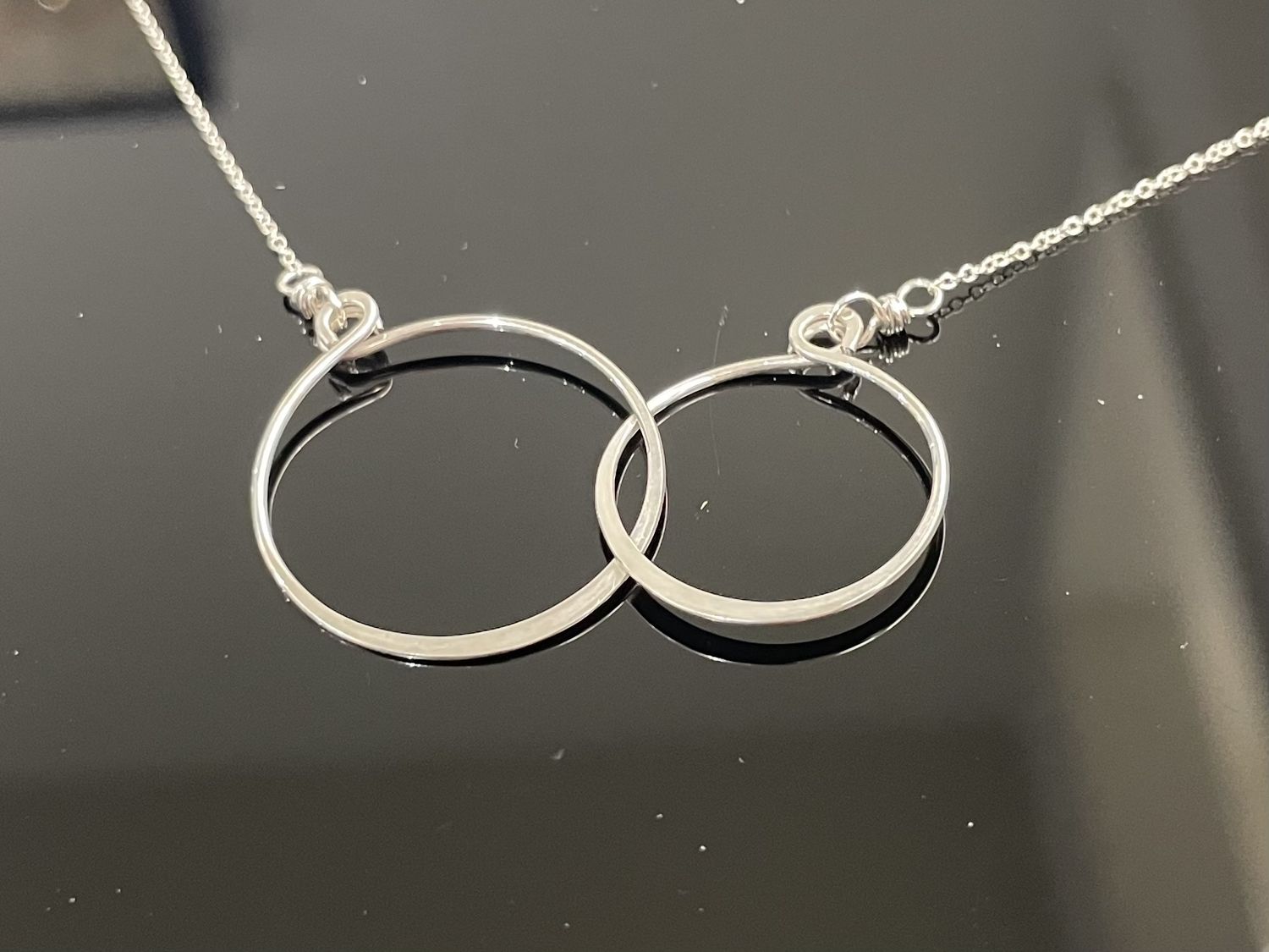 Eternity Necklace by Linda Trent Jewelry, Material: Sterling Silver, Size: 16"