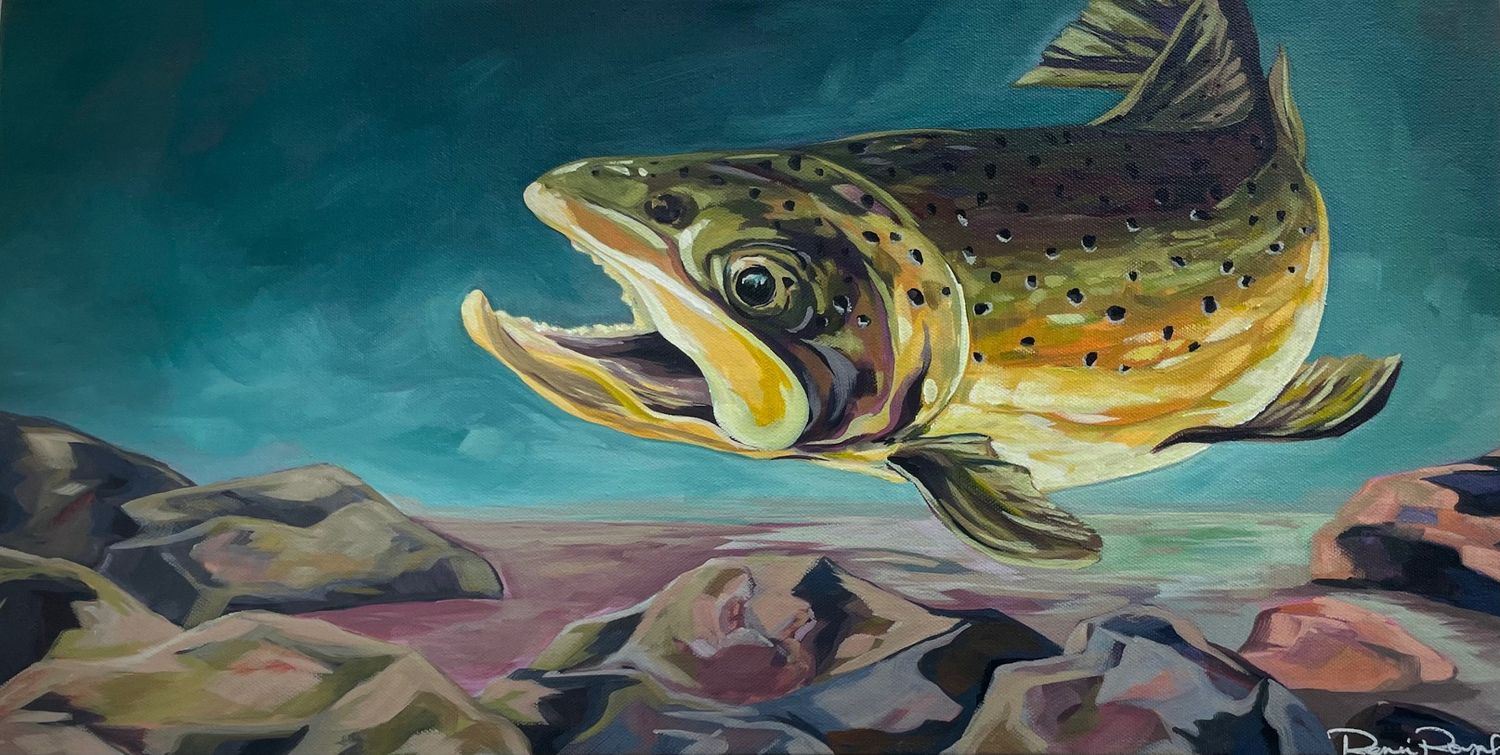 Chow Time -12X24" Original Painting