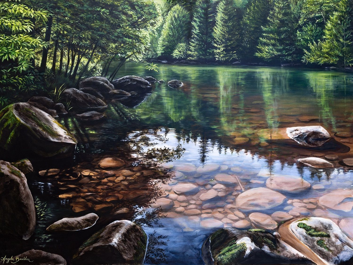 Summer Serenity 48X36" Original Painting